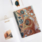 Bespattered Facade Warm Metallic Neutrals Spiral Notebook - Lined Pages