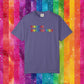 Bespattered Facade Rainbow Unfortunately Straight Colorful LGBTQ+ Pride Premium Unisex Comfort Colors Garment Dyed 100% Cotton T-Shirt