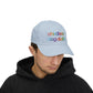 Childless Dog Dude Rainbow Embroidered Classic Cap (10 Hat Colors)