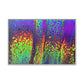 Bespattered Facade Neon Lava Framed Canvas Art Print | 3 Frame Colors | Multiple Sizes