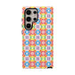 Bespattered Facade Geometric Rainbow Mosaic Tough Case