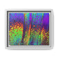 Bespattered Facade Neon Lava Framed Canvas Art Print | 3 Frame Colors | Multiple Sizes