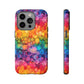 Bespattered Facade Rainbow Ink Circles Tough Case