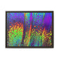Bespattered Facade Neon Lava Framed Canvas Art Print | 3 Frame Colors | Multiple Sizes