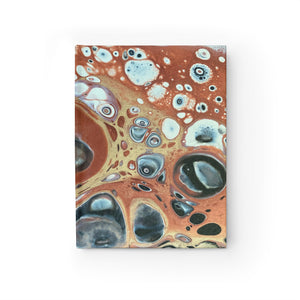 Bespattered Facade Warm Metallic Neutrals Notebook - Unlined (Blank) Pages