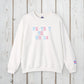Bespattered Facade Protect the Dolls LGBTQ+ Pride Trans Support Embroidered Crewneck Sweatshirt