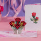 Lovely Roses Pop Up Card - 5"x7"