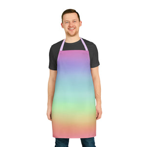 Bespattered Facade Gentle Rainbow Tie-Back Canvas Apron