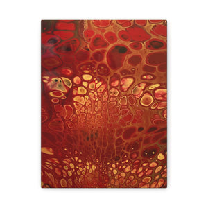 Bespattered Facade Fluid Art Abstract Painting Stretched Matte Canvas Art Prints | Multiple Sizes