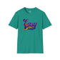 Bespattered Facade Neon "Easy Tiger" Colorful Unisex Softstyle T-Shirt