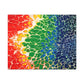 Bespattered Facade Rainbow Seaside Stretched Matte Canvas Art Prints | Multiple Sizes