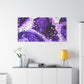 Bespattered Facade Purple Haze Stretched Matte Canvas Art Prints | Multiple Sizes