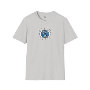 Bespattered Facade Evil Eye Protection Symbol Unisex Softstyle T-Shirt