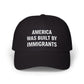 The Anti-MAGA Embroidered Hat Collection: America Was Built By Immigrants | 10 Colors