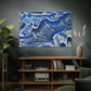 Bespattered Facade Fluid Art Abstract Painting Stretched Matte Canvas Art Prints | Multiple Sizes