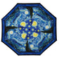 van Gogh Starry Night Travel Umbrella – Compact, One-Touch Open & Close