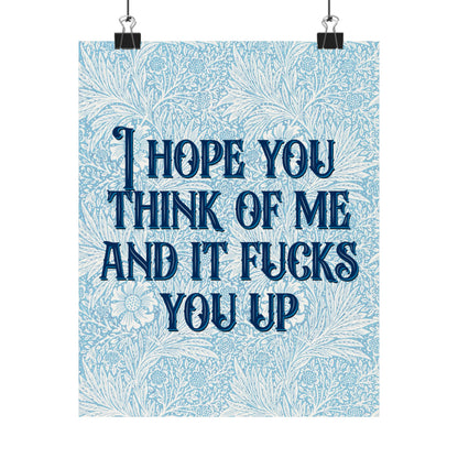 Bespattered Facade "Think of Me" Giclée Archival Matte Paper Prints