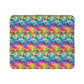 Bespattered Facade Rainbow Mosaic Vibrant Fleece Sherpa Blanket | 2 Colors & Sizes