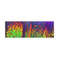 Bespattered Facade Neon Lava Stretched Matte Canvas Art Prints | Multiple Sizes