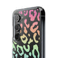 Bespattered Facade Pastel Rainbow Leopard Clear Case