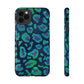 Bespattered Facade Emerald Leopard Impact-Resistant Case