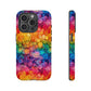 Bespattered Facade Rainbow Ink Circles Tough Case