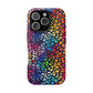 Bespattered Facade Rainbow Paint Splatter Leopard Impact-Resistant Case