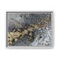 Bespattered Facade You're Golden Framed Canvas Art Print | 3 Frame Colors | Multiple Sizes