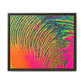 Bespattered Facade Neon Puddle Framed Canvas Art Print | 3 Frame Colors | Multiple Sizes