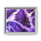 Bespattered Facade Purple Haze Framed Canvas Art Print | 3 Frame Colors | Multiple Sizes