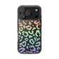 Bespattered Facade Pastel Rainbow Leopard Clear Case