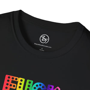 Bespattered Facade Everyone's Favorite Word Rainbow Unisex Softstyle T-Shirt