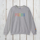 Bespattered Facade Rainbow LGBTQ+ Pride Embroidered Crewneck Sweatshirt
