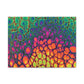 Bespattered Facade Neon Butterfly Stretched Matte Canvas Art Prints | Multiple Sizes