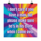 Bespattered Facade "Don't Care if You Have a Man" Giclée Archival Matte Paper Prints