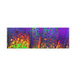 Bespattered Facade Neon Lava Stretched Matte Canvas Art Prints | Multiple Sizes