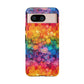 Bespattered Facade Rainbow Ink Circles Tough Case