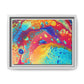 Bespattered Facade Rainbow Galaxy Framed Canvas Art Print | 3 Frame Colors | Multiple Sizes