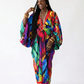 Vibrant Printed V-Neck Maxi Dress