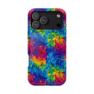 Bespattered Facade Rainbow Pixels MagSafe Tough Case