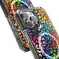 Bespattered Facade Rainbow Paint Splatter Leopard MagSafe Clear Impact Cases