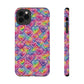 Bespattered Facade Rainbow Graffiti Hearts Impact-Resistant Case