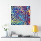 Bespattered Facade Fluid Art Abstract Painting Stretched Matte Canvas Art Prints | Multiple Sizes
