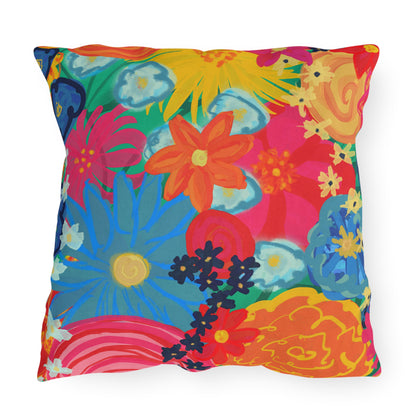 Bespattered Facade Bold Florals UV-Resistant Outdoor Pillows | 4 Sizes