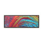 Bespattered Facade Rainbow Rings Framed Canvas Art Print | 3 Frame Colors | Multiple Sizes