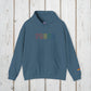 Bespattered Facade Proud Rainbow LGBTQ+ Pride Embroidered Unisex Heavy Blend™ Hooded Sweatshirt