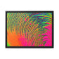 Bespattered Facade Neon Puddle Framed Canvas Art Print | 3 Frame Colors | Multiple Sizes