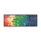 Bespattered Facade Rainbow Seaside Framed Canvas Art Print | 3 Frame Colors | Multiple Sizes