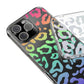 Bespattered Facade Bright Rainbow Leopard Clear Case