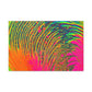 Bespattered Facade Neon Puddle Stretched Matte Canvas Art Prints | Multiple Sizes